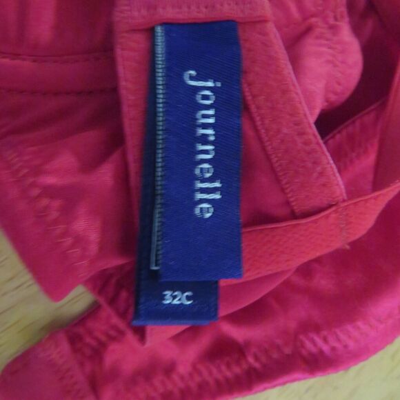 Journelle Veronique Red Low Balconette Bra Size 32C - Picture 7 of 7